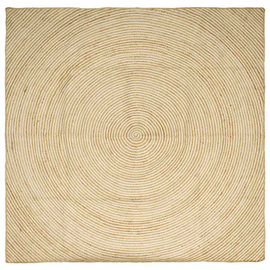Tapis de surface Blanc 200 x 200 cm Jute