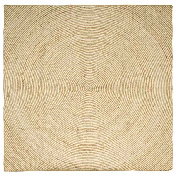 Tapis de surface Blanc 200 x 200 cm Jute