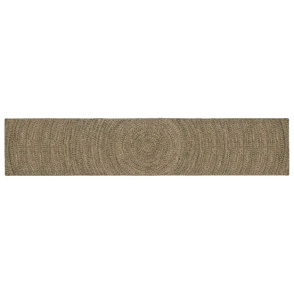 Tapis de surface Naturel et noir 60 x 400 cm Jute