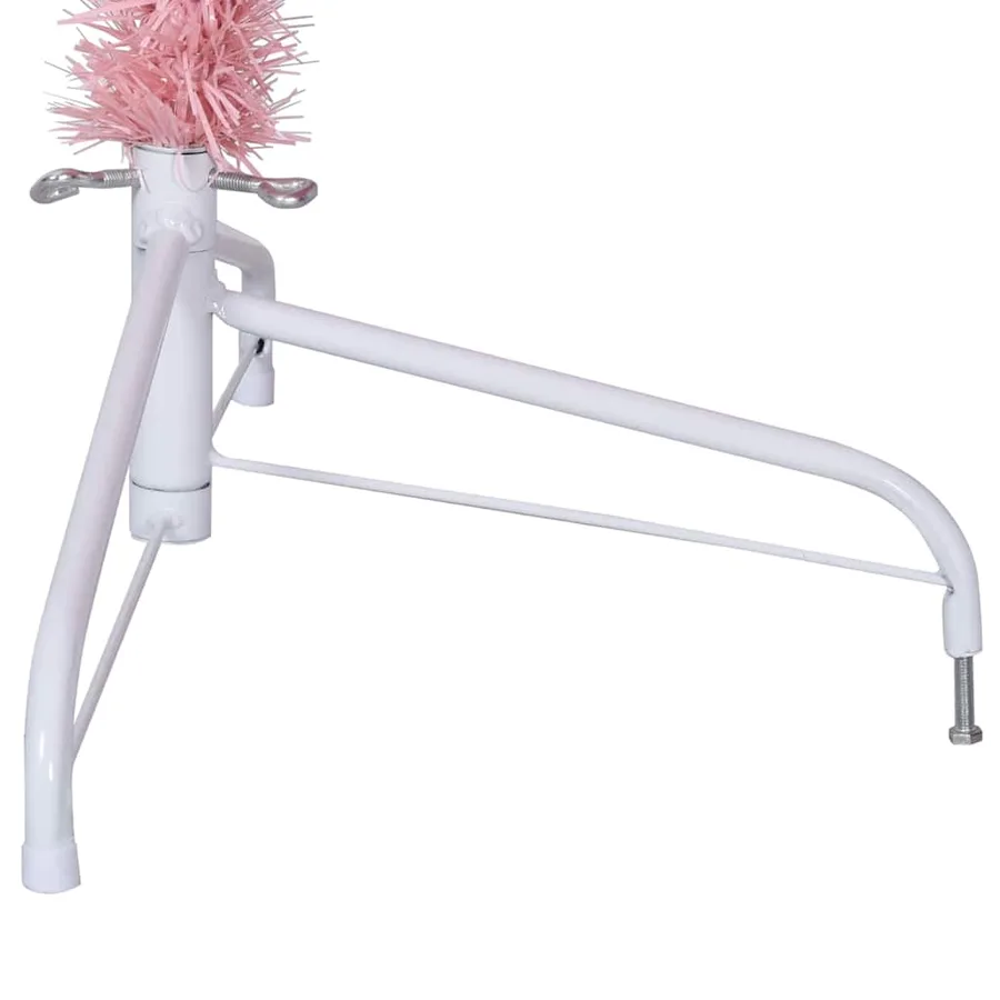Sapin de Noël artificiel pré-éclairé Rose 240 cm PVC - 13