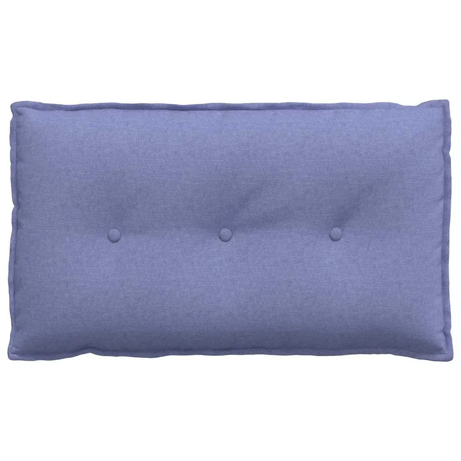 Coussin de Dos Bleu denim 80 x 19 x 50 cm tissu - 5