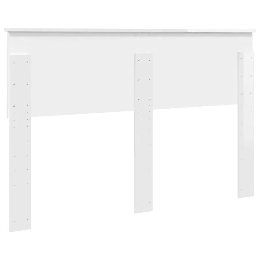Tête de lit Blanc Brillant Bois d'ingénierie - 6
