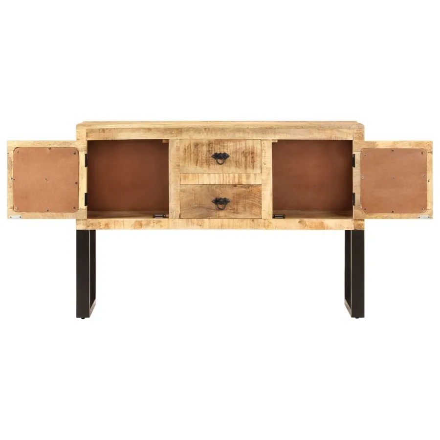 Buffet 110x30x74 cm Bois de manguier brut - 5