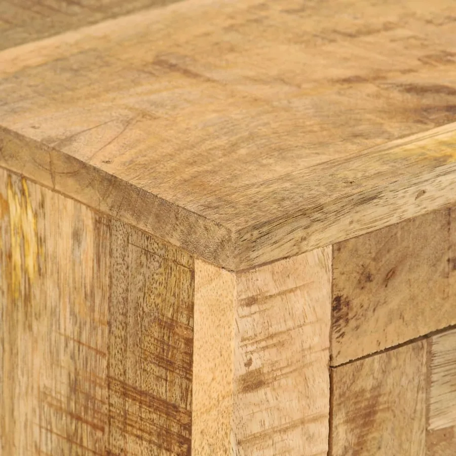 Buffet 110x30x74 cm Bois de manguier brut - 9