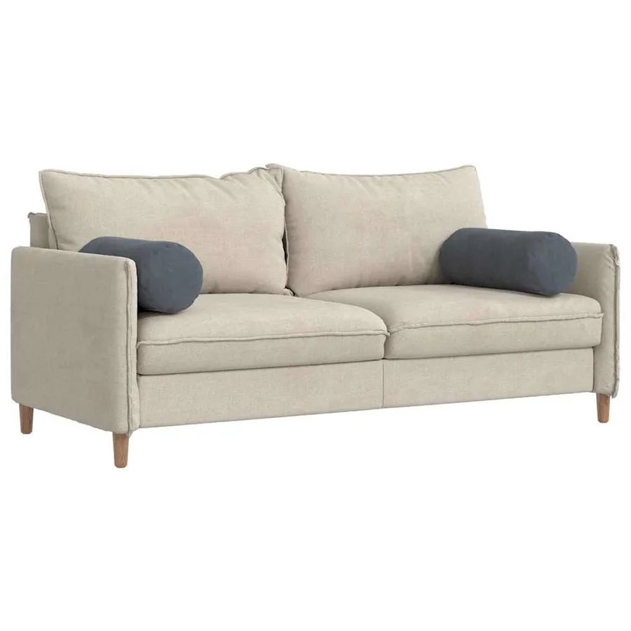 Coussins d'accent 2 pcs Gris foncé Ø 25 x 70 cm - 3