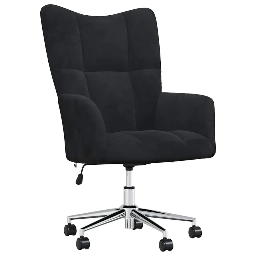 Chaise de relaxation Noir Velours - 2