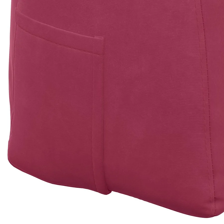Coussin de Dos Bordeaux 140 x 24 x 50 cm Velours - 9