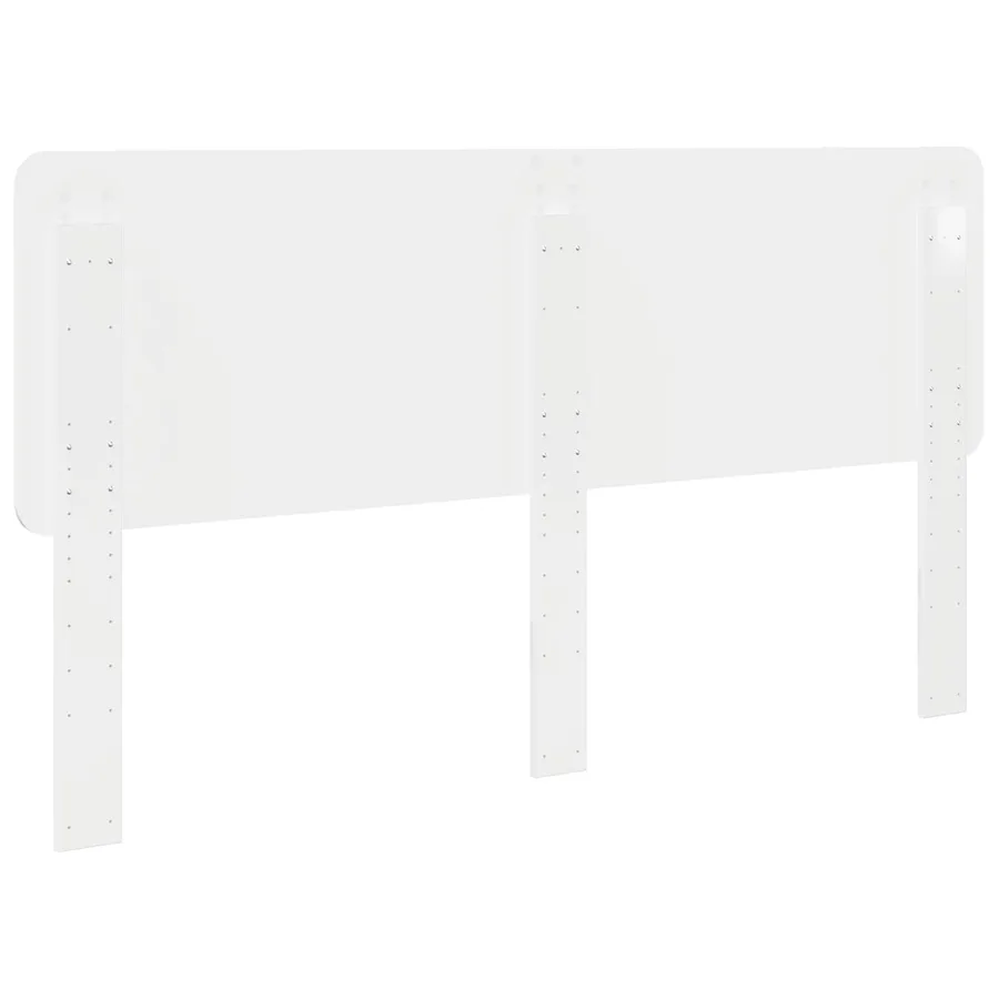 Tête de lit Blanc Brillant Bois d'ingénierie - 6