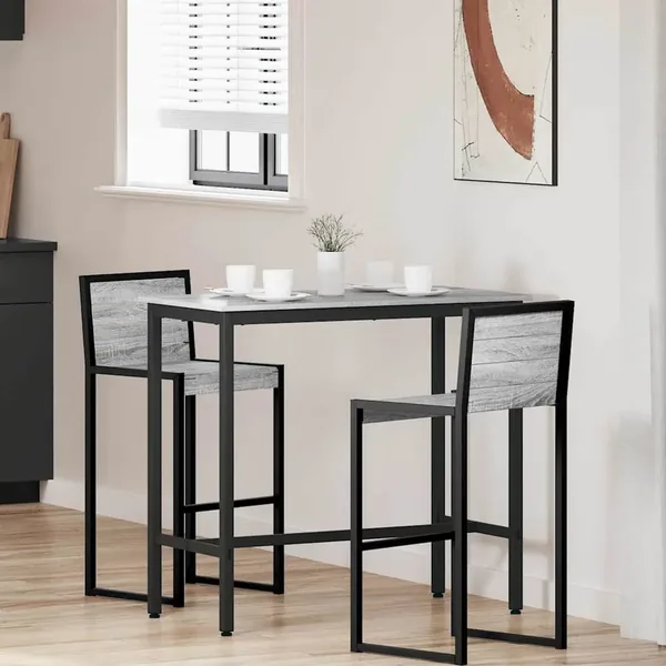 table Gris Sonoma 100 x 50 x 90,5 cm Bois d'ingénierie et acier