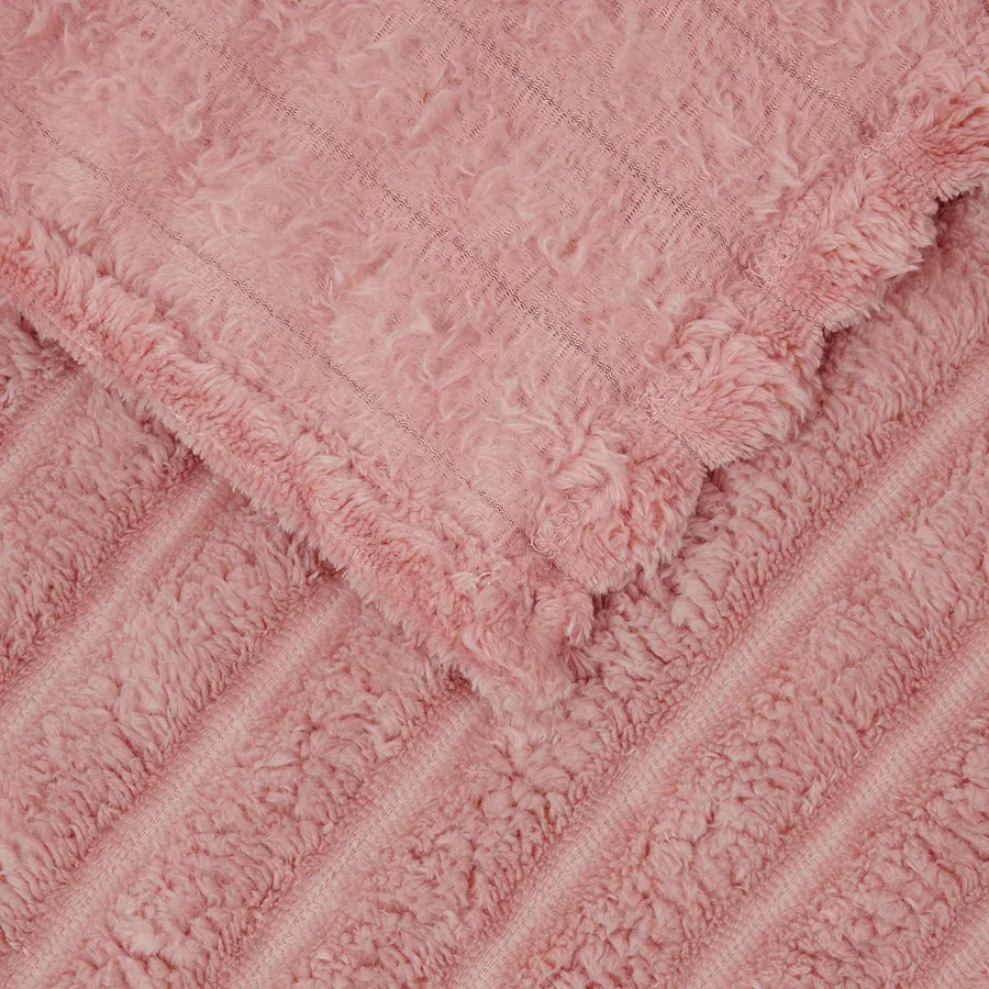 Couvertures à jeter 6 pcs Rose 240 x 220 cm Toison - 6