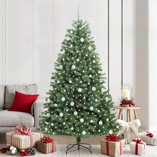 Sapin de Noël Artificiel à Branches Articulées Vert 210 cm