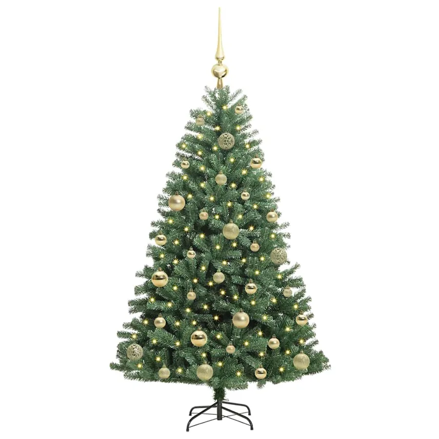 Sapin de Noël Artificiel à Branches Articulées Vert 120 cm - 3