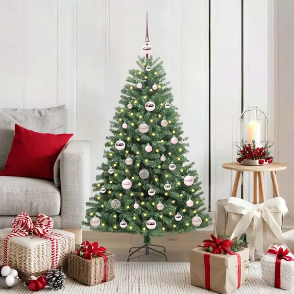 Sapin de Noël Artificiel à Branches Articulées Vert 120 cm
