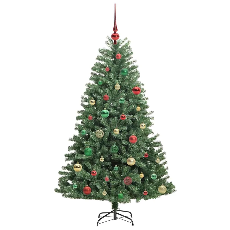 Sapin de Noël Artificiel à Branches Articulées Vert 150 cm - 6