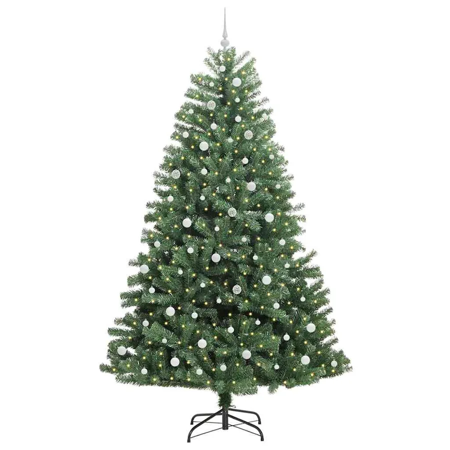 Sapin de Noël Artificiel à Branches Articulées Vert 240 cm - 3
