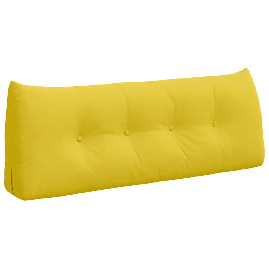 Coussin de Dos Jaune clair 120 x 24 x 50 cm tissu - 2
