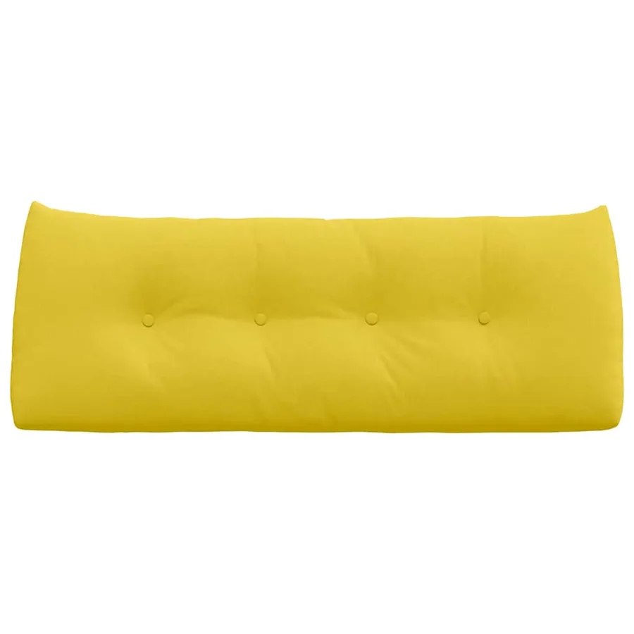 Coussin de Dos Jaune clair 120 x 24 x 50 cm tissu - 6