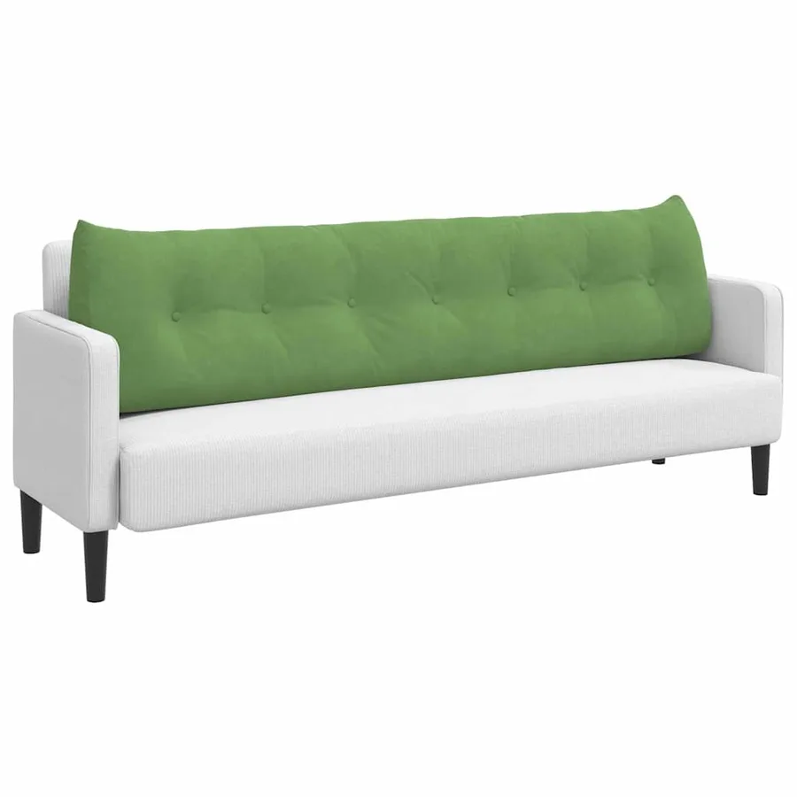 Coussin de Dos Vert clair 200 x 24 x 50 cm Velours - 3