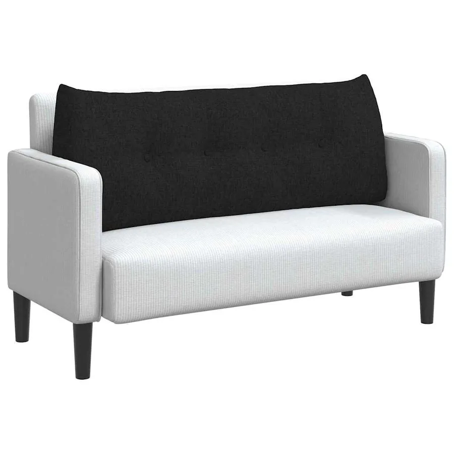 Coussin de Dos Noir 120 x 24 x 50 cm tissu - 3