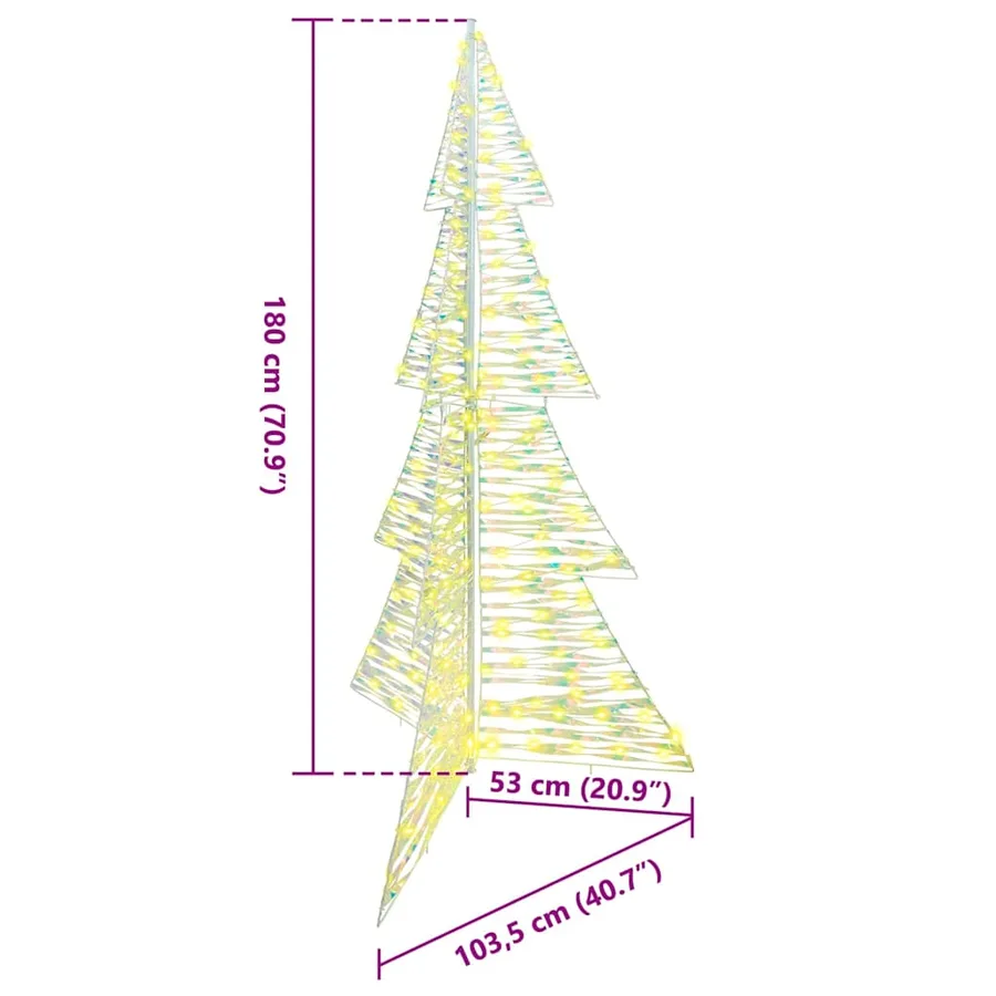 Sapin de Noël avec 240 LED Blanc chaud 180 cm PET - 10