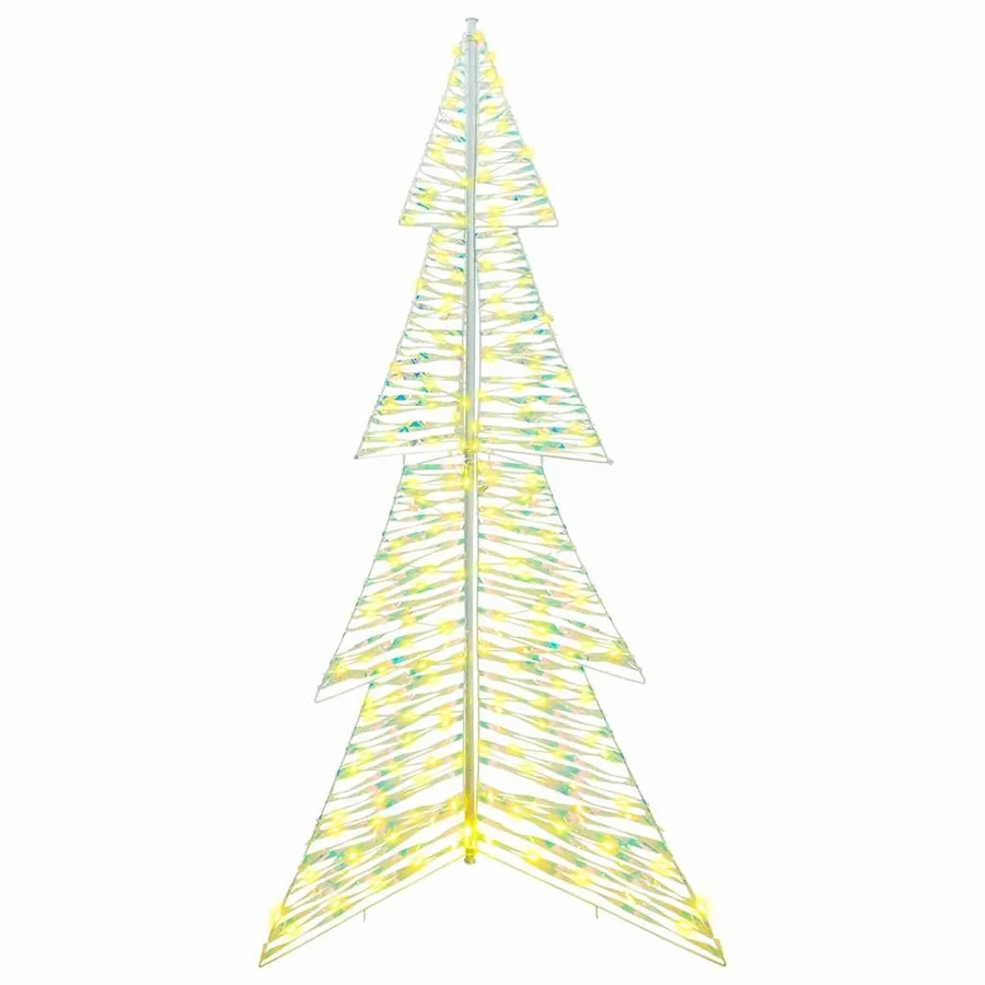 Sapin de Noël avec 240 LED Blanc chaud 180 cm PET - 4