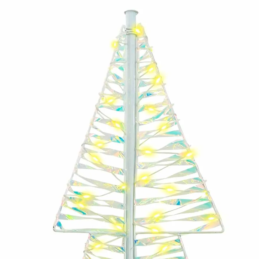 Sapin de Noël avec 240 LED Blanc chaud 180 cm PET - 6