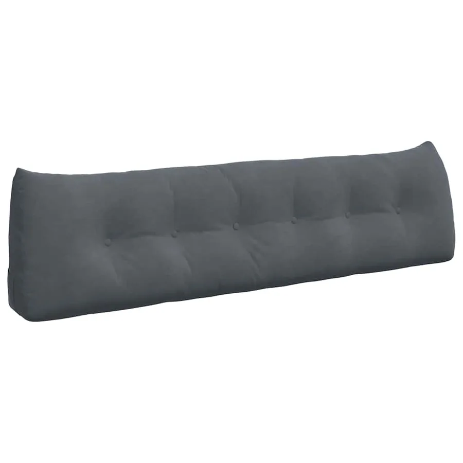 Coussin de Dos Gris foncé 180 x 24 x 50 cm Velours - 2