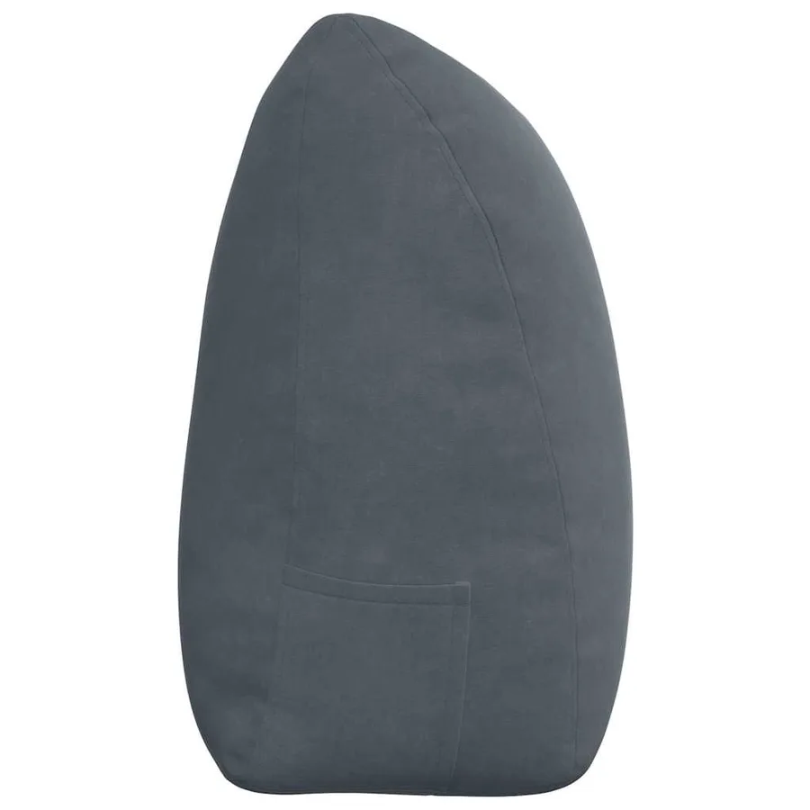 Coussin de Dos Gris foncé 180 x 24 x 50 cm Velours - 7