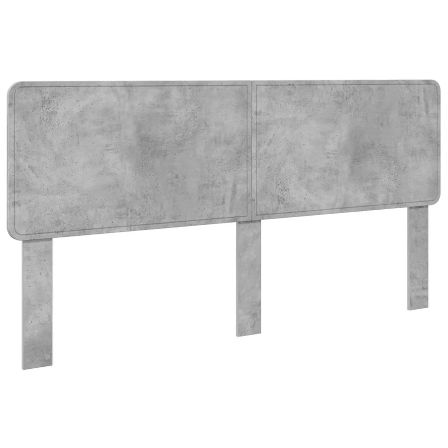 Tête de lit Gris béton Bois d'ingénierie - 2