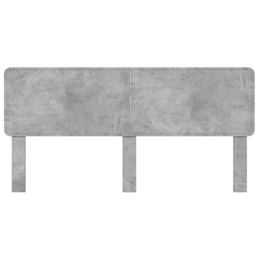 Tête de lit Gris béton Bois d'ingénierie - 4