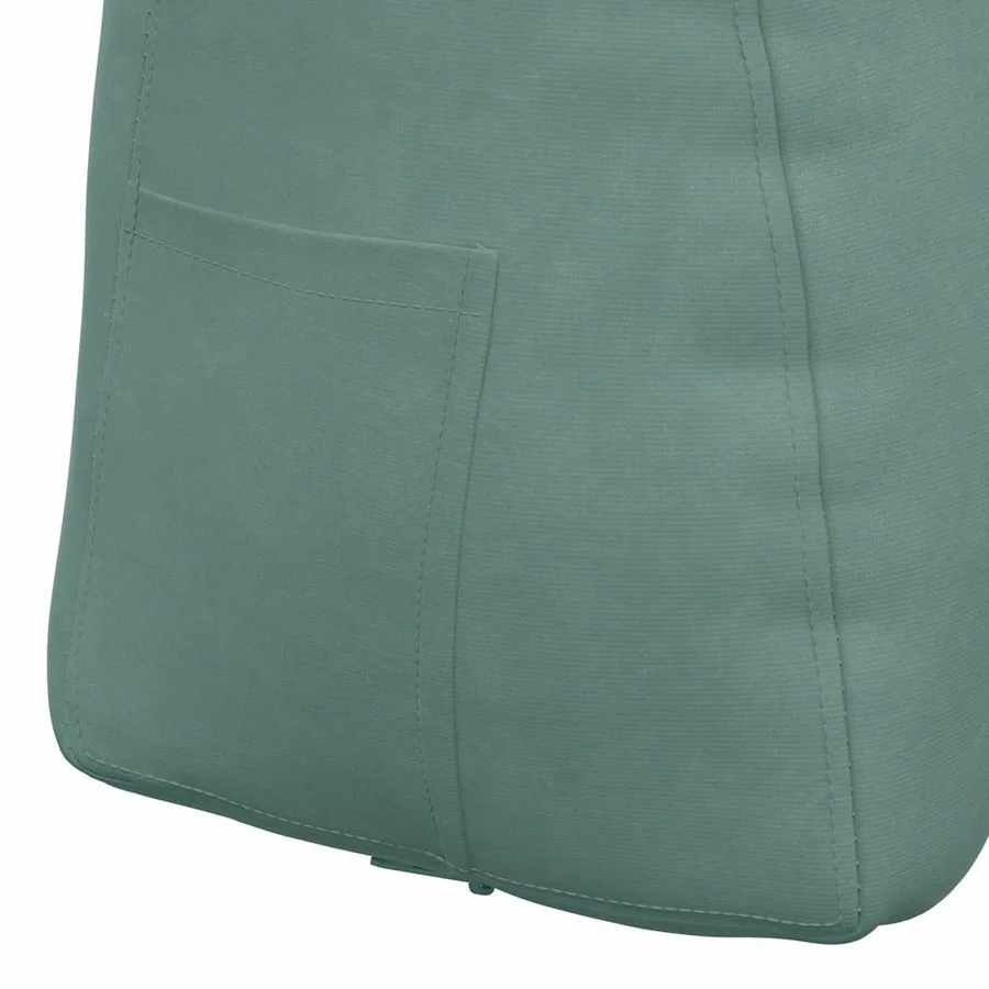 Coussin de Dos Vert Mer 45 x 24 x 50 cm Velours - 9