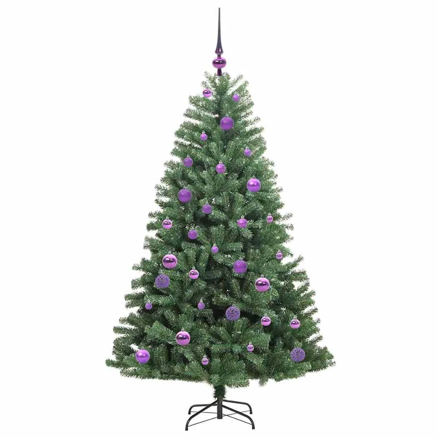 Sapin de Noël Artificiel à Branches Articulées Vert 150 cm - 4