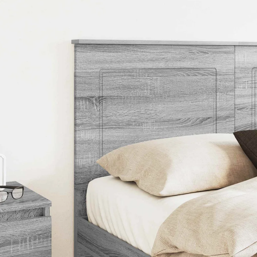Tête de lit Gris Sonoma 100 cm Bois d’ingénierie - 3