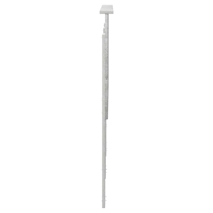 Tête de lit Gris Béton 100 cm Bois d’ingénierie - 5