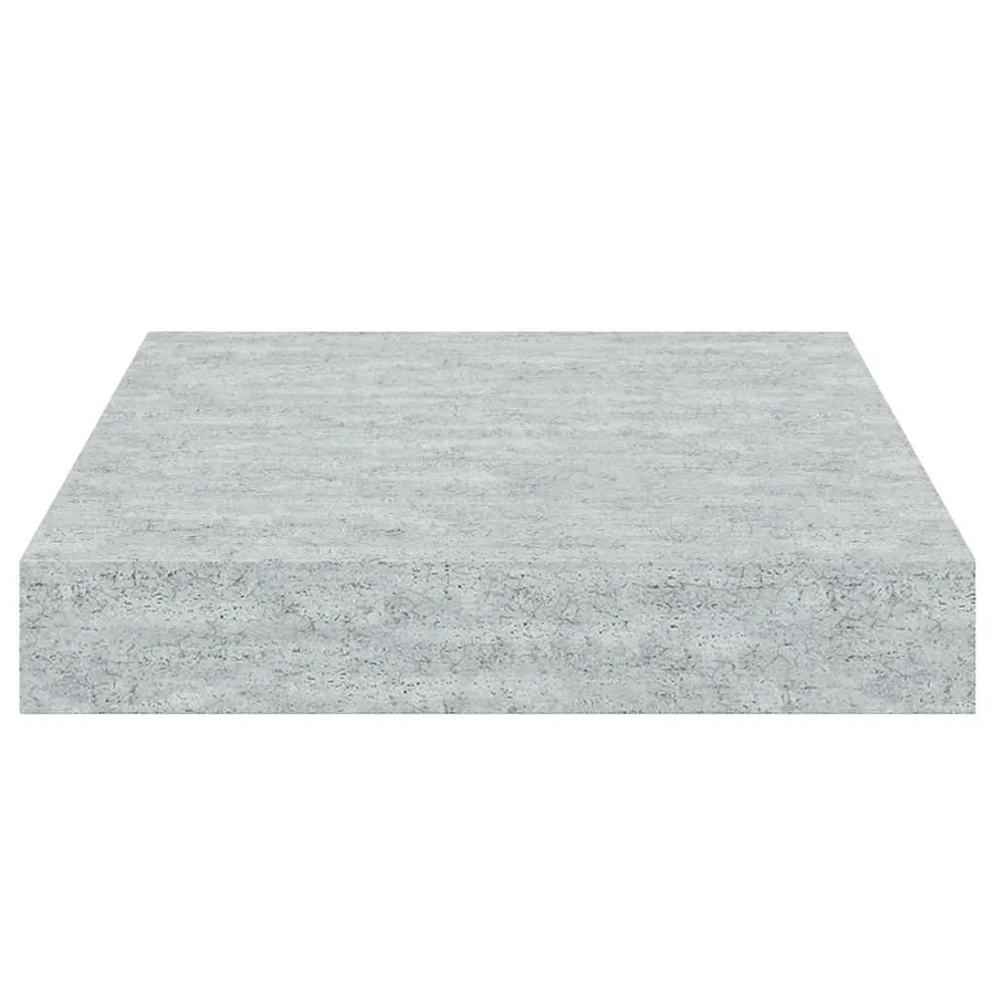 Étagère murale flottante gris béton 23x23,5x3,8 cm MDF - 7
