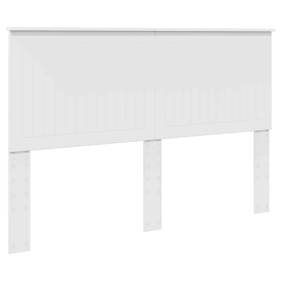 Cadre de lit Blanc 150 x 200 cm Bois de pin massif - 6
