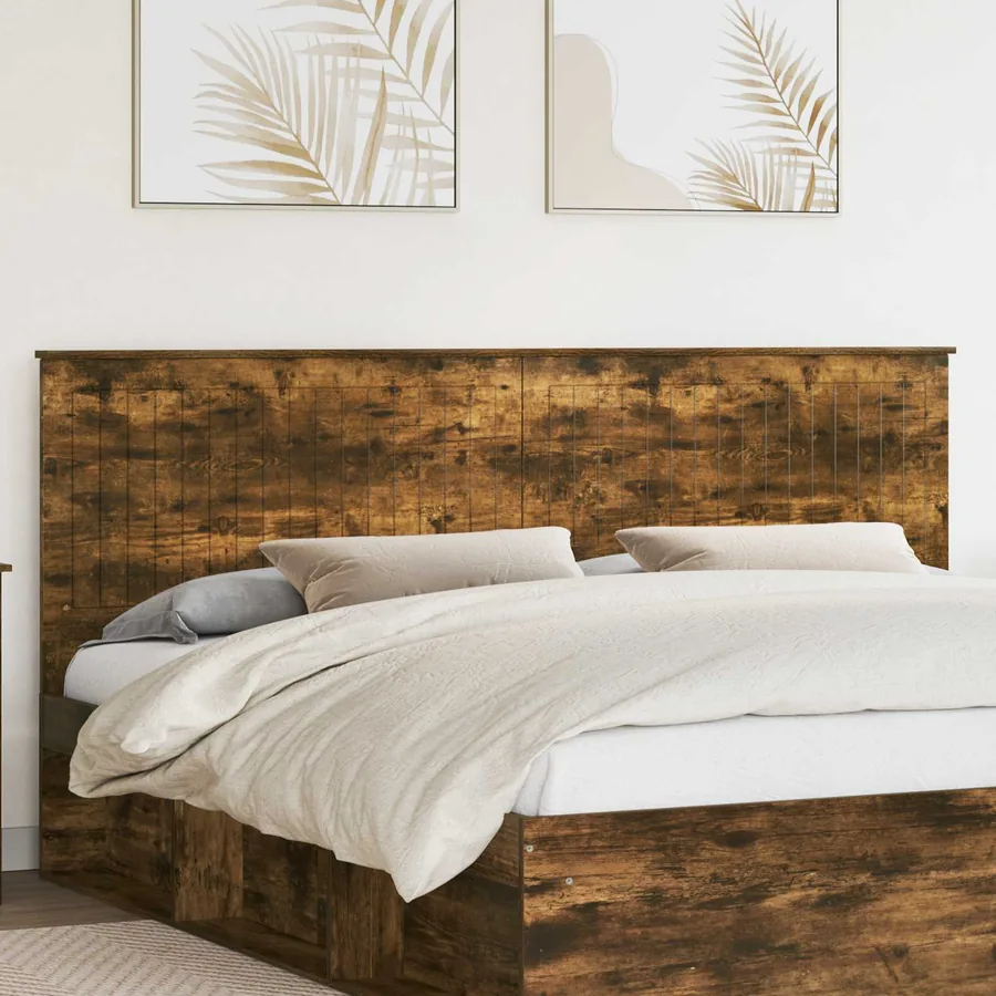 Tête de lit Chêne fumé 200 cm Bois d'ingénierie
