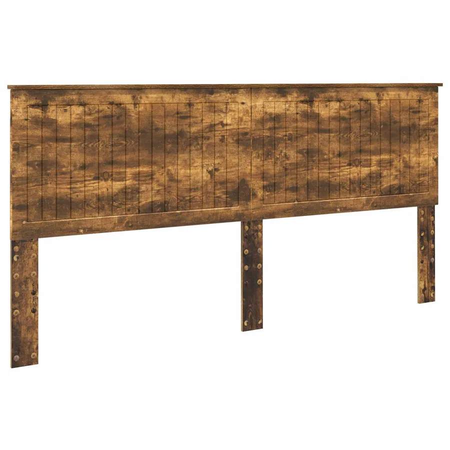 Tête de lit Chêne fumé 200 cm Bois d'ingénierie - 2