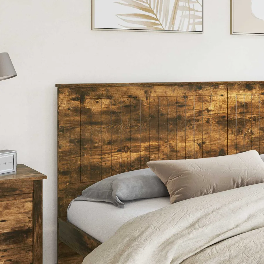 Tête de lit Chêne fumé 200 cm Bois d'ingénierie - 3