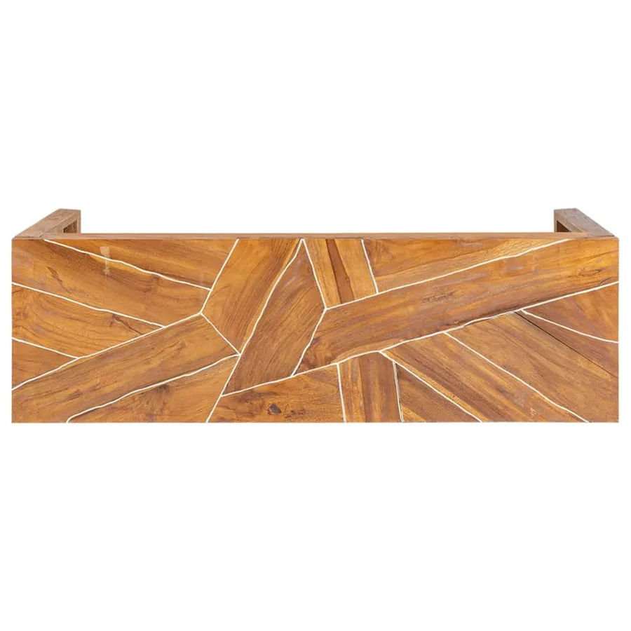 Meuble TV 110x60x38 cm Bois de teck massif - 4