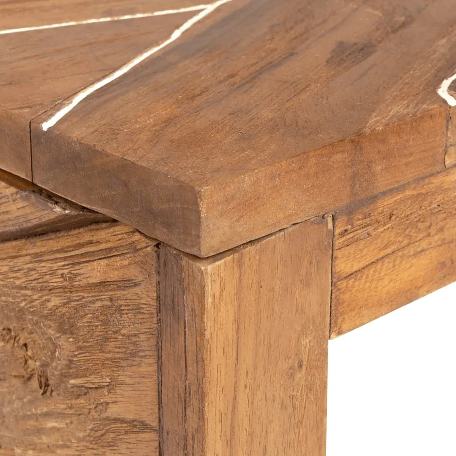 Meuble TV 110x60x38 cm Bois de teck massif - 5