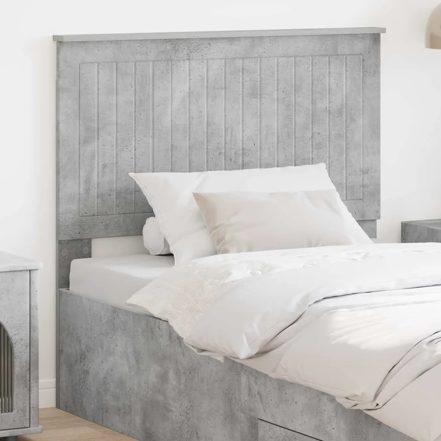 Tête de lit Gris béton 100 cm Bois d'ingénierie