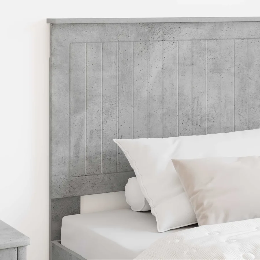 Tête de lit Gris béton 100 cm Bois d'ingénierie - 3