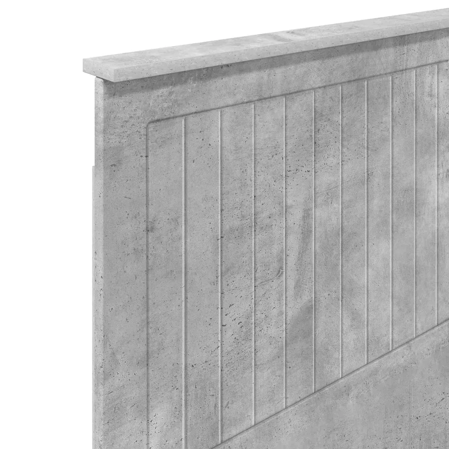 Tête de lit Gris béton 100 cm Bois d'ingénierie - 7