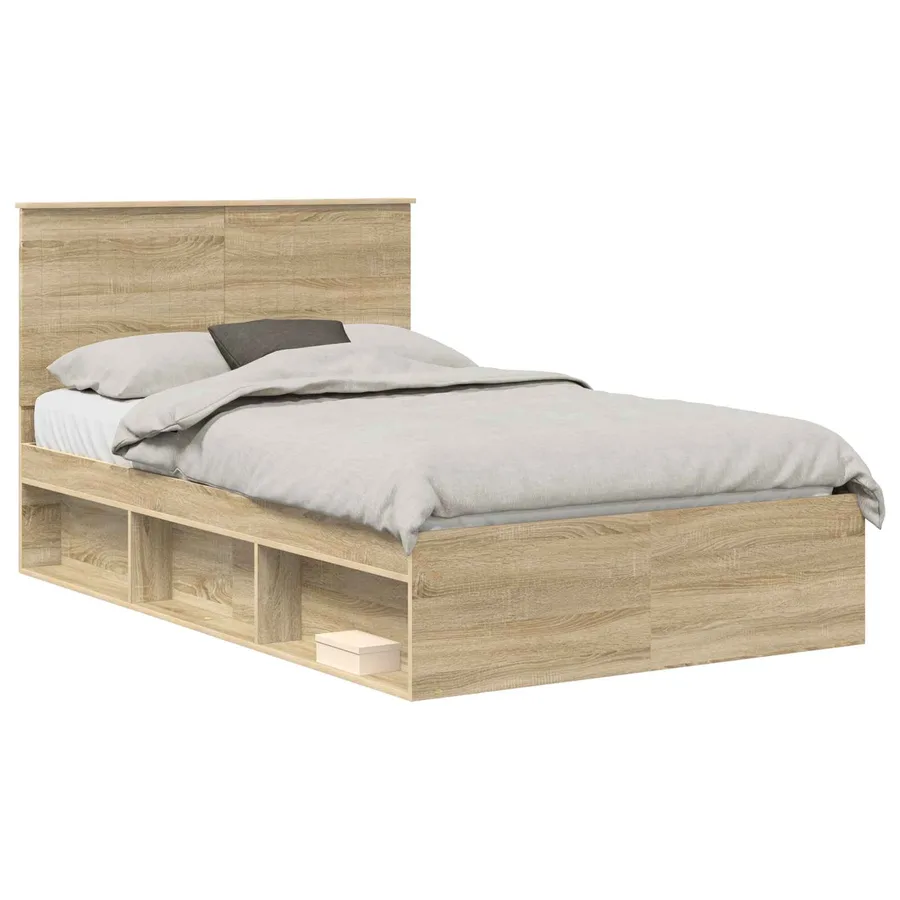 Cadre de lit Sonoma 120 x 190 cm Bois de pin massif - 2