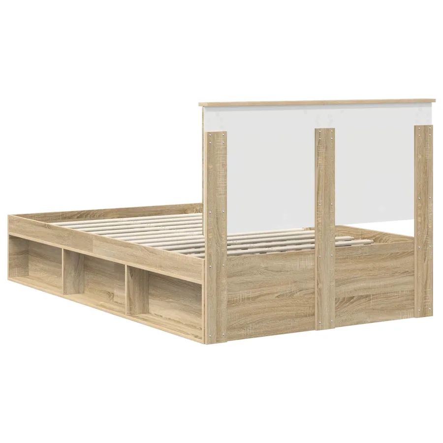 Cadre de lit Sonoma 120 x 190 cm Bois de pin massif - 9