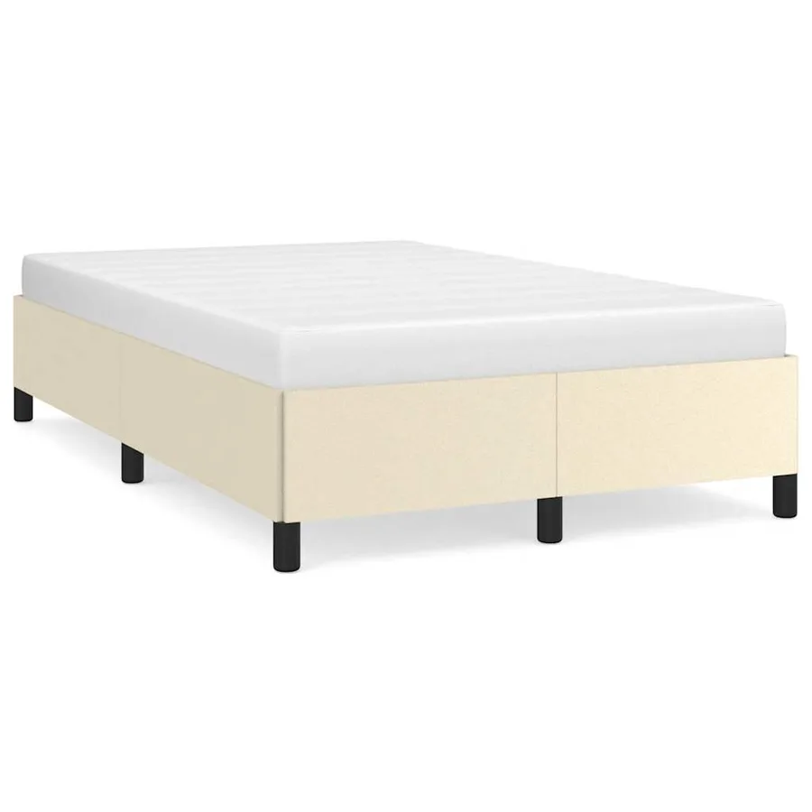 Cadre de lit sans matelas crème 120x190 cm similicuir - 2