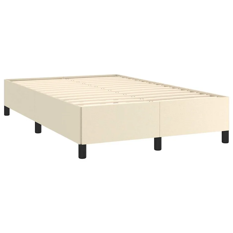 Cadre de lit sans matelas crème 120x190 cm similicuir - 3