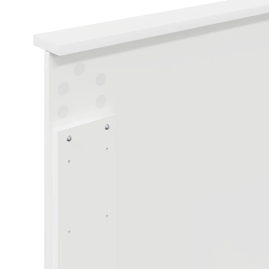 Lit de Rangement Blanc 75 x 190 cm Bois d'ingénierie - 12