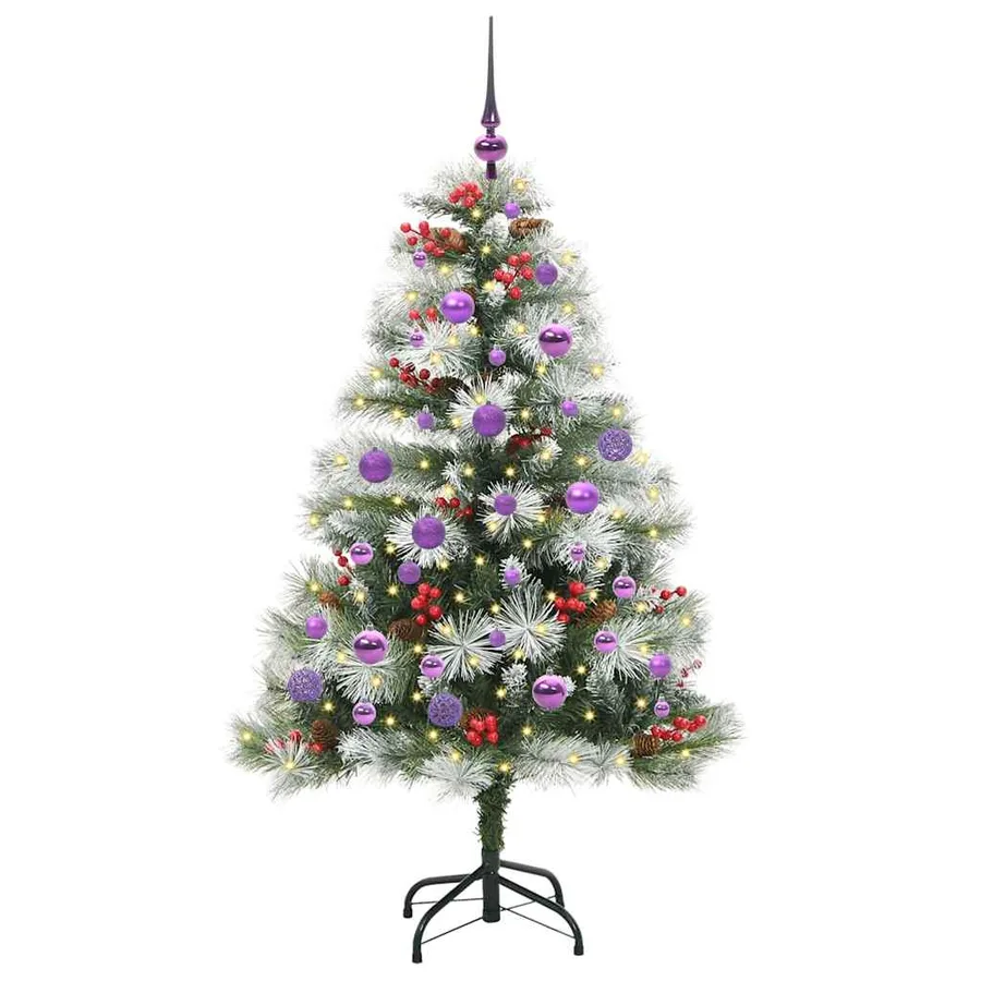 Sapin de Noël artificiel Vert et blanc 150 cm - 3